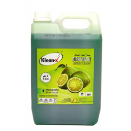 KLEAN-X DISH WASH LIQUID GREEN LEMON 5 LTR ( 4 Pieces Per Box ) - Sinaha  Platform